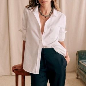Sezane Tomboy Shirt White
